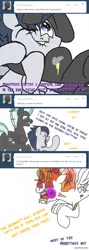 Size: 664x1864 | Tagged: safe, artist:daeternal, derpibooru import, rumble, thunderlane, gryphon, ask-little-rumble, beaten up, brother, brothers, comic, death threat, noogie, rage, tumblr