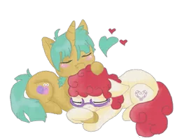 Size: 659x520 | Tagged: artist:flow3r-child, blushing, cuddling, derpibooru import, female, glasses, male, ponibooru import, safe, shipping, sleeping, snails, snailstwist, source needed, straight, twist