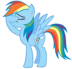 Size: 900x859 | Tagged: artist:the-aziz, derpibooru import, facehoof, rainbow dash, safe, solo