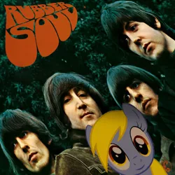 Size: 721x721 | Tagged: safe, derpibooru import, derpy hooves, pony, album cover, george harrison, irl, john lennon, paul mccartney, photo, ponies in real life, ringo starr, the beatles, vector