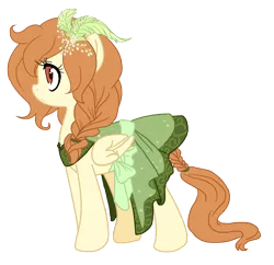 Size: 3622x3512 | Tagged: safe, artist:the-orator, derpibooru import, oc, oc:whirly willow, unofficial characters only, pegasus, pony, clothes, dress, high res, solo