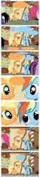 Size: 900x3958 | Tagged: applejack, artist:thelastgherkin, comic, derpibooru import, implied gilda, implied gildash, implied lesbian, implied shipping, ponibooru import, rainbow dash, safe