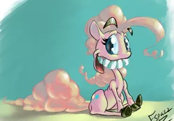 Size: 739x513 | Tagged: artist:fazspaz2, derpibooru import, pinkie pie, safe, teeth