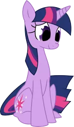 Size: 6000x10238 | Tagged: safe, artist:quasdar, derpibooru import, twilight sparkle, pony, unicorn, absurd resolution, female, mare, simple background, sitting, smiling, solo, transparent background, unicorn twilight, vector