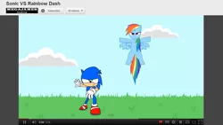 Size: 1029x581 | Tagged: crossover, dead source, derpibooru import, rainbow dash, safe, sonic the hedgehog, sonic the hedgehog (series), youtube link