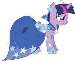 Size: 5000x4089 | Tagged: safe, artist:joey, derpibooru import, twilight sparkle, pony, unicorn, the best night ever, absurd resolution, clothes, dress, female, frown, gala dress, hoof shoes, mare, messy mane, scratches, simple background, solo, torn clothes, transparent background, unicorn twilight, vector