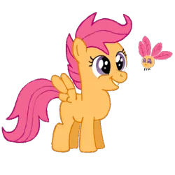 Size: 540x540 | Tagged: artist:ter0k, derpibooru import, parasprite, safe, scootaloo, solo