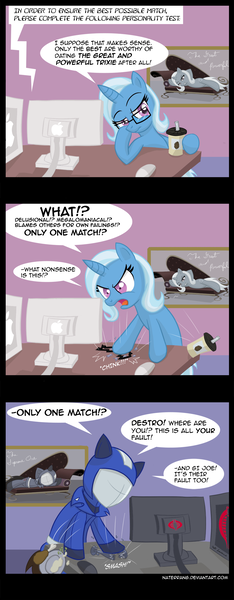 Size: 1024x2623 | Tagged: artist:naterrang, cobra commander, comic, derpibooru import, g.i. joe, glasses, pinecone, ponified, safe, trixie