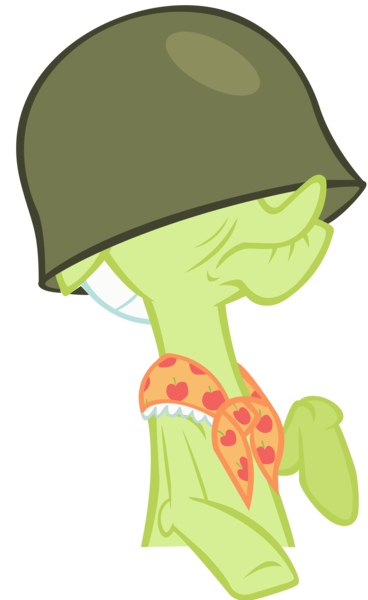 Size: 5000x8161 | Tagged: absurd resolution, artist:danton-damnark, derpibooru import, granny smith, helmet, safe, simple background, soldier, team fortress 2, transparent background, vector