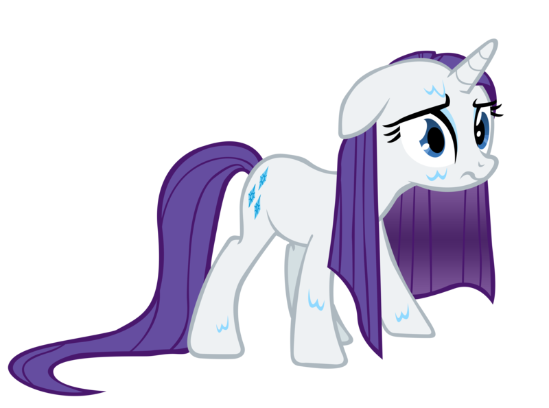 Size: 13450x10000 | Tagged: absurd resolution, artist:danton-damnark, derpibooru import, female, rarity, sad, safe, simple background, solo, transparent background, vector, wet, wet mane, wet mane rarity