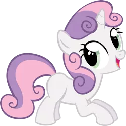 Size: 1841x1834 | Tagged: safe, artist:sircinnamon, derpibooru import, sweetie belle, pony, unicorn, female, filly, fun pose, open mouth, simple background, transparent background, vector