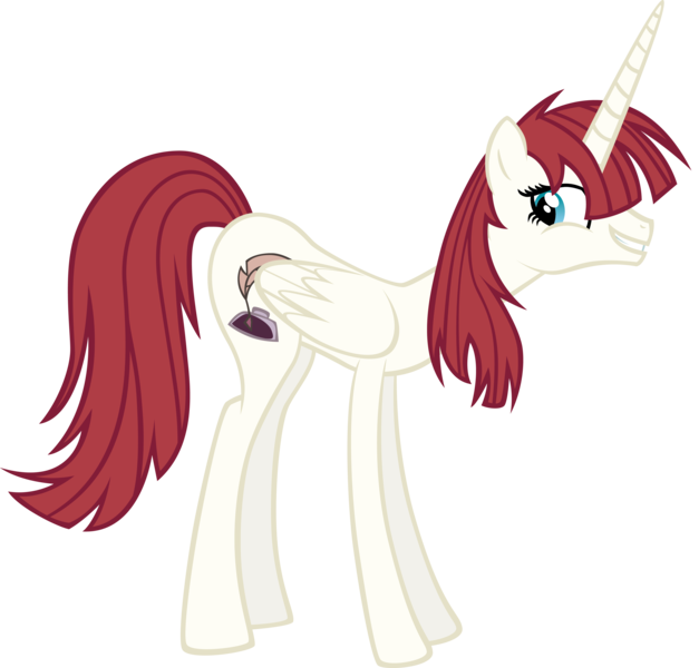 Size: 4267x4082 | Tagged: safe, artist:sircinnamon, derpibooru import, oc, oc:fausticorn, unofficial characters only, alicorn, pony, absurd resolution, fun pose, lauren faust, simple background, transparent background, vector