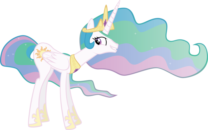 Size: 6645x4134 | Tagged: safe, artist:sircinnamon, derpibooru import, princess celestia, pony, absurd resolution, female, fun pose, mare, simple background, solo, transparent background, vector