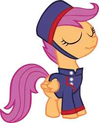 Size: 3367x4190 | Tagged: artist:sircinnamon, cute, cutealoo, derpibooru import, eyes closed, family appreciation day, female, filly, safe, scootagram, scootaloo, simple background, solo, transparent background, vector