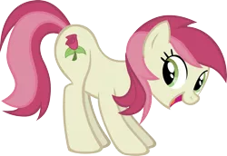 Size: 2307x1588 | Tagged: artist:sircinnamon, derpibooru import, fun pose, roseluck, safe, simple background, solo, transparent background, vector