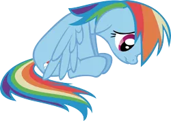 Size: 6561x4662 | Tagged: absurd resolution, artist:sircinnamon, derpibooru import, rainbow dash, sad, safe, simple background, transparent background, vector