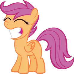 Size: 3816x3839 | Tagged: safe, artist:sircinnamon, derpibooru import, scootaloo, pony, female, high res, simple background, solo, transparent background, vector