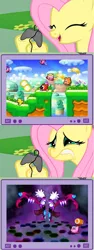 Size: 564x1505 | Tagged: safe, derpibooru import, fluttershy, pony, exploitable meme, gamershy, kirby, marx, marx soul, meme, tv meme