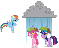 Size: 12000x9707 | Tagged: absurd resolution, artist:goblinengineer, derpibooru import, pinkie pie, rainbow dash, safe, twilight sparkle, umbrella