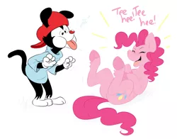 Size: 1280x1004 | Tagged: animaniacs, artist:cartoonlion, crossover, dead source, derpibooru import, laughing, pinkie pie, safe, wakko warner