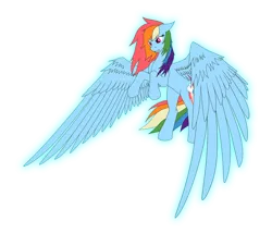 Size: 700x600 | Tagged: artist:jykinturah, derpibooru import, epic wings, rainbow dash, safe, solo