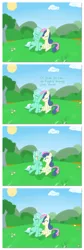 Size: 850x2525 | Tagged: safe, artist:mrbastoff, derpibooru import, bon bon, lyra heartstrings, sweetie drops, comic, female, lesbian, lyrabon, shipping