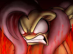 Size: 1200x892 | Tagged: angry, artist:mickeymonster, derpibooru import, flutterrage, fluttershy, rage, safe, this will end in death, this will end in tears and/or death