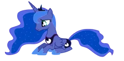 Size: 3158x1562 | Tagged: artist:sierraex, derpibooru import, princess luna, prone, sad, safe, simple background, solo, transparent background, vector