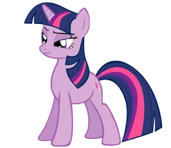 Size: 2397x2073 | Tagged: safe, artist:sierraex, derpibooru import, twilight sparkle, pony, unicorn, boast busters, female, high res, mare, narrowed eyes, simple background, solo, transparent background, unicorn twilight, vector