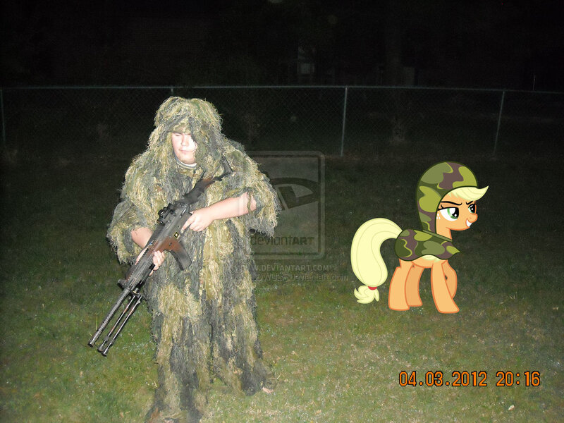 Size: 1280x960 | Tagged: applejack, artist:djwildwulf, brony, derpibooru import, photo, safe, sniper