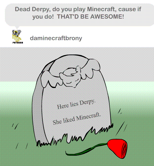 Size: 538x579 | Tagged: artist:tooneyd, ask, ask ditzy doo, derpibooru import, flower, gravestone, implied death, misspelling, pun, rose, safe