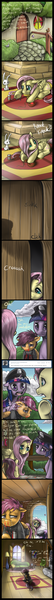 Size: 640x7130 | Tagged: angel bunny, artist:aphexangel, ask stalkerloo, comic, derpibooru import, fluttershy, pills, safe, scootaloo, stalkerloo, twilight sparkle, xanax, xanaxshy