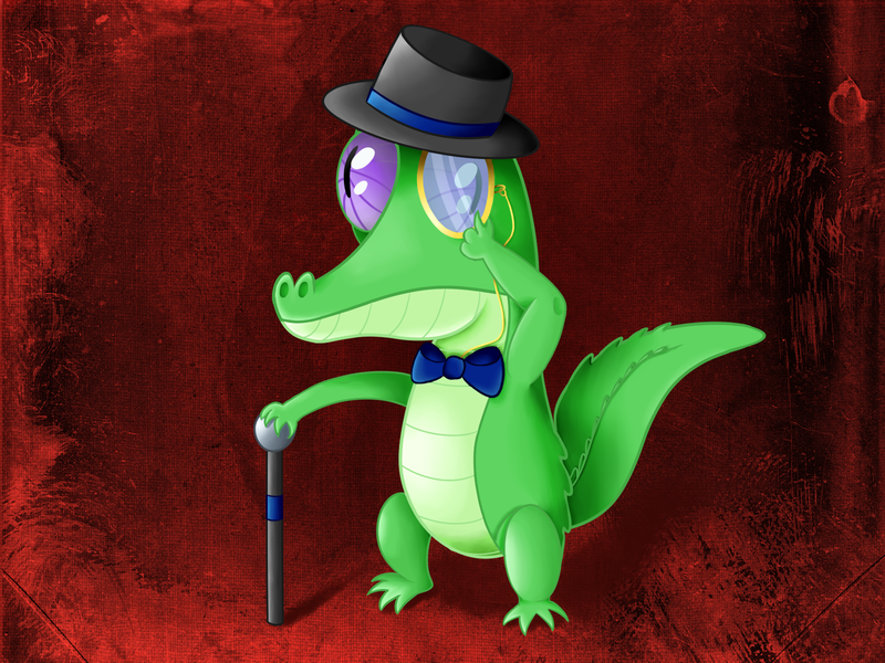 Size: 1600x1200 | Tagged: artist:widsithgrey, cane, derpibooru import, gummy, hat, monocle, safe