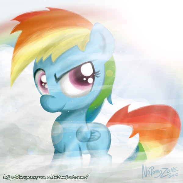 Size: 999x999 | Tagged: artist:noponyzone, derpibooru import, filly, filly rainbow dash, rainbow dash, safe, solo