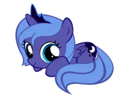 Size: 500x386 | Tagged: artist needed, safe, derpibooru import, princess luna, pony, cute, daaaaaaaaaaaw, filly, hnnng, lunabetes, simple background, solo, transparent background, vector, weapons-grade cute, woona