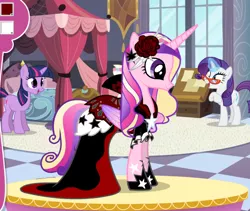 Size: 546x460 | Tagged: derpibooru import, princess cadance, rarity, safe, twilight sparkle