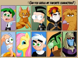 Size: 780x585 | Tagged: safe, artist:megacreomon, derpibooru import, fluttershy, cat, angry beavers, blitzwing, catdog, cosmo, crossover, danny phantom, deviantart meme, dib membrane, earthworm jim, image, invader zim, jack spicer, nickelodeon, nicktoons, norbert beaver, png, storkk, storm hawks, the fairly oddparents, transformers, transformers animated, xiaolin showdown