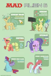 Size: 1280x1889 | Tagged: alien 6, angel bunny, applejack, artist:oken, cowboys and equestrians, derpibooru import, fluttershy, mad magazine, mad (tv series), mane six, maplejack, oc, oc:daylight savings, oc:dizzy pinwheel, oc:home grown, oc:maplejack, oc:snowcone, parody, pinkie pie, plot, rainbow dash, rarity, safe, twilight sparkle