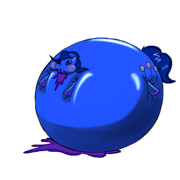 Size: 1200x1200 | Tagged: artist:kbryme, blue, blueberry, blueberry inflation, derpibooru import, inflation, juice, pinkberry, pinkberry pie, pinkie berry, pinkieberry, pinkie berry pie, pinkieberry pie, pinkie blueberry pie, pinkie pie, questionable, round, swelling