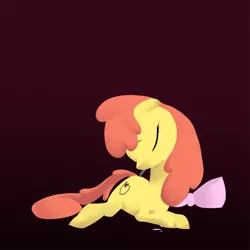 Size: 1000x1000 | Tagged: apple bloom, artist:nowler, blank flank, crying, derpibooru import, sad, safe