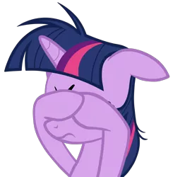 Size: 3000x3059 | Tagged: safe, artist:xn-d, derpibooru import, twilight sparkle, pony, unicorn, female, high res, mare, reaction image, simple background, solo, transparent background, vector