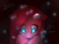 Size: 800x600 | Tagged: artist:misspinkamena, crying, derpibooru import, glow, glowing eyes, miss pinkamena, pinkamena diane pie, pinkie pie, sad, safe, solo