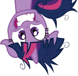 Size: 2809x2734 | Tagged: safe, artist:nazoth, derpibooru import, twilight sparkle, high res, insanity, simple background, transparent background, twilight snapple, upside down, vector