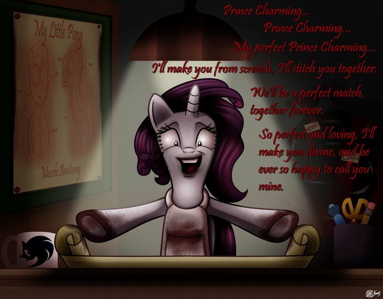 Size: 900x703 | Tagged: artist:dcencia, blood, dead source, derpibooru import, fanfic, grimdark, prince charming, rarity