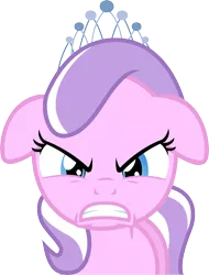 Size: 3025x3983 | Tagged: safe, artist:firestorm-can, derpibooru import, diamond tiara, earth pony, pony, angry, floppy ears, gritted teeth, high res, photo, simple background, solo, transparent background, vector