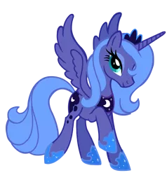 Size: 900x945 | Tagged: artist:schnuffitrunks, derpibooru import, princess luna, s1 luna, safe, simple background, solo