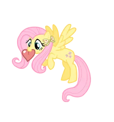 Size: 900x968 | Tagged: artist:schnuffitrunks, derpibooru import, fluttershy, mouth hold, safe, solo