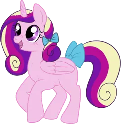 Size: 333x340 | Tagged: artist:lulubell, cute, cutedance, derpibooru import, filly, princess cadance, safe, simple background, solo, transparent background