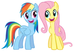 Size: 6500x4529 | Tagged: absurd resolution, artist:stabzor, derpibooru import, faic, fluttershy, may the best pet win, rainbow dash, safe, simple background, transparent background, vector