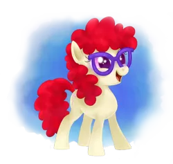 Size: 900x854 | Tagged: safe, artist:mn27, derpibooru import, twist, earth pony, pony, cute, female, filly, glasses, open mouth, solo, twistabetes